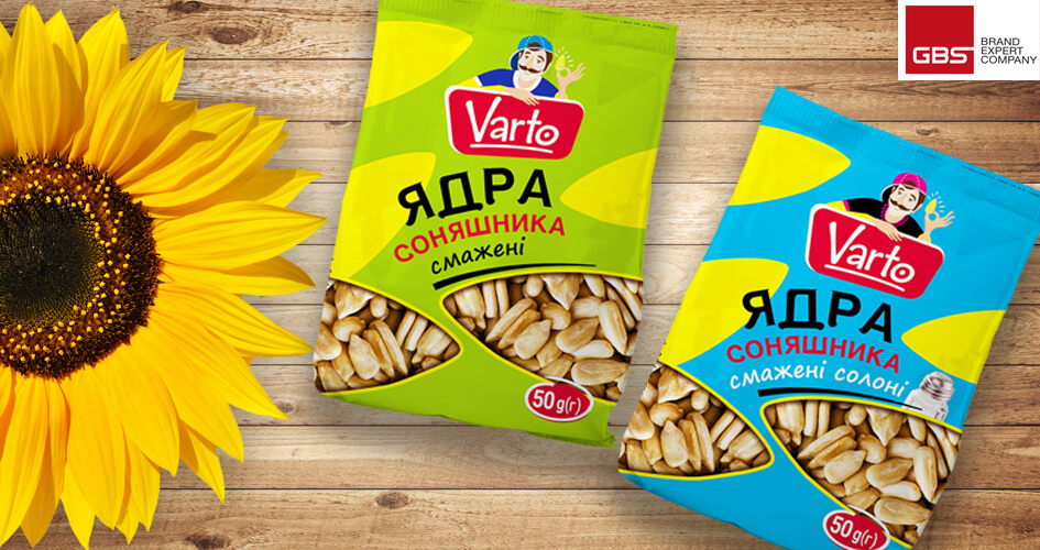 Seed packaging design for VARTO private label (VARUS supermarket chain) from GBS Brand Expert Company